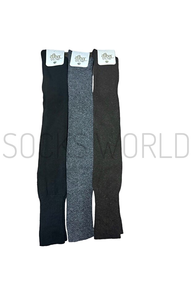 Yün Diz Üstü Çorap - 1