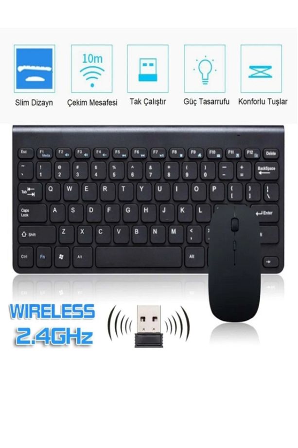 Samsung Galaxy Tab S9 FE+ Plus X610 12.4" Wireless 2.4 GHz Kablosuz Klavye Mause Seti - 2