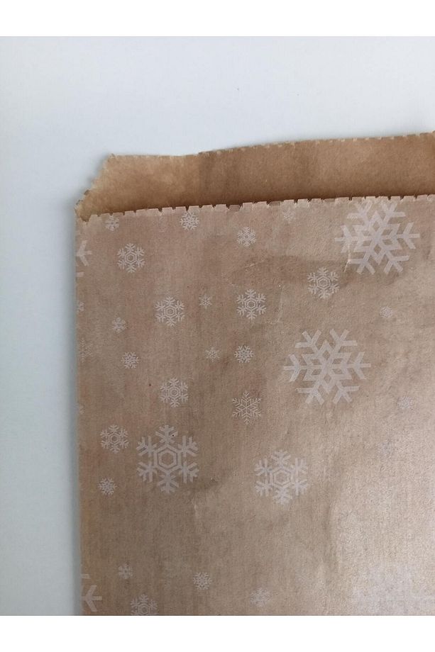 100 Adet Orta Boy Desenli Kahvaltı Poşeti Tost Sandviç Poğaça Simit Kese Kağıdı 17x29 - 5