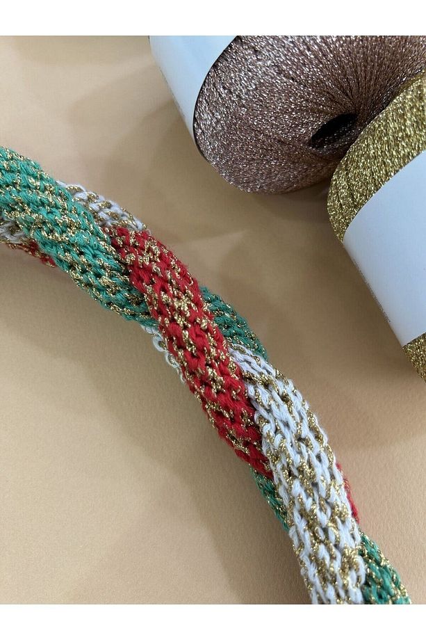 Simli İp Seti 5 Adet Canlı Renkler, Simli ip, Amigurumi ipi, Punch ipi - 3