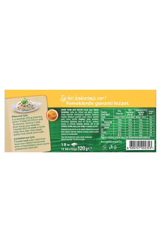 Tavuk Suyu Tablet Bulyon 12li 7 Adet - 7
