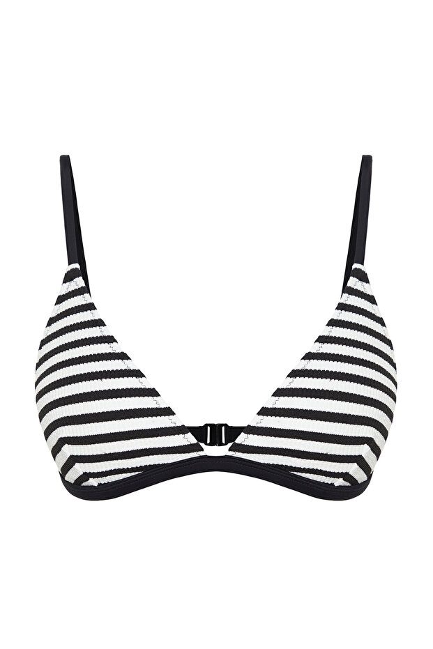 Çizgili Üçgen Kaplı Bikini Üstü TBESS24BU00137 - 5
