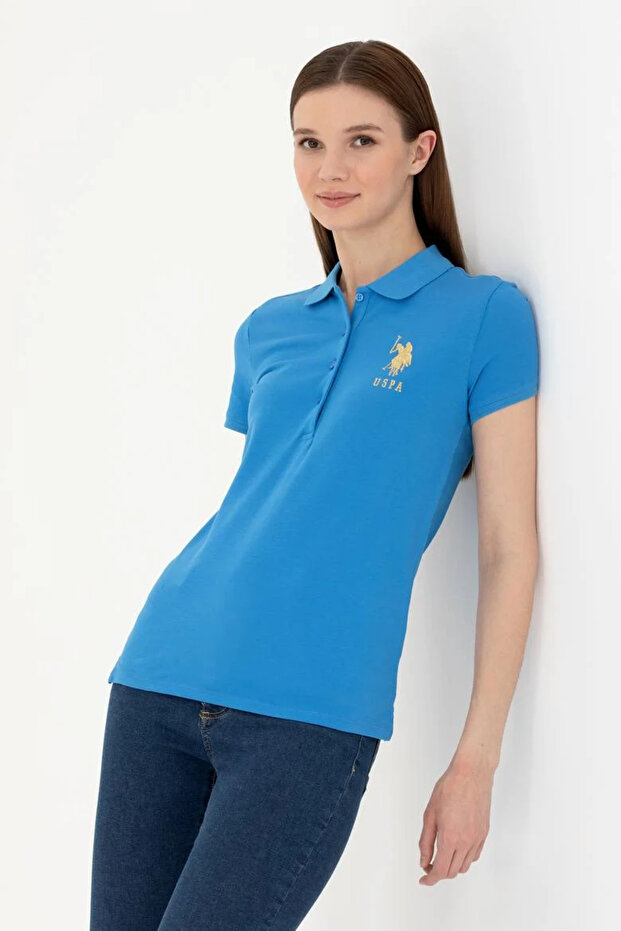 Women's Basic Polo Neck T-Shirt 1567889