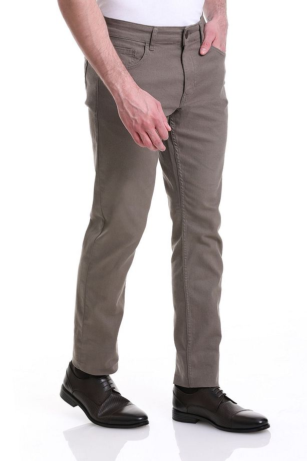 Vizon Regular Fit Düz 5 Cep Pamuklu Kot Pantolon - 3