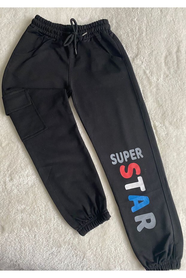 Super star printed girl's sweatpants 6/7/8/9 years
