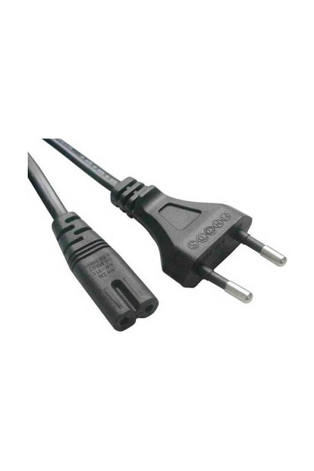 Teyp Fişi - Notebook Adaptör Işıldak Power Güç Kablosu 2 Pin - 4