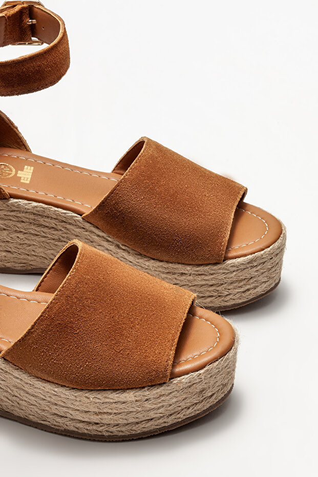 Taba Deri Kadın Espadril - 3