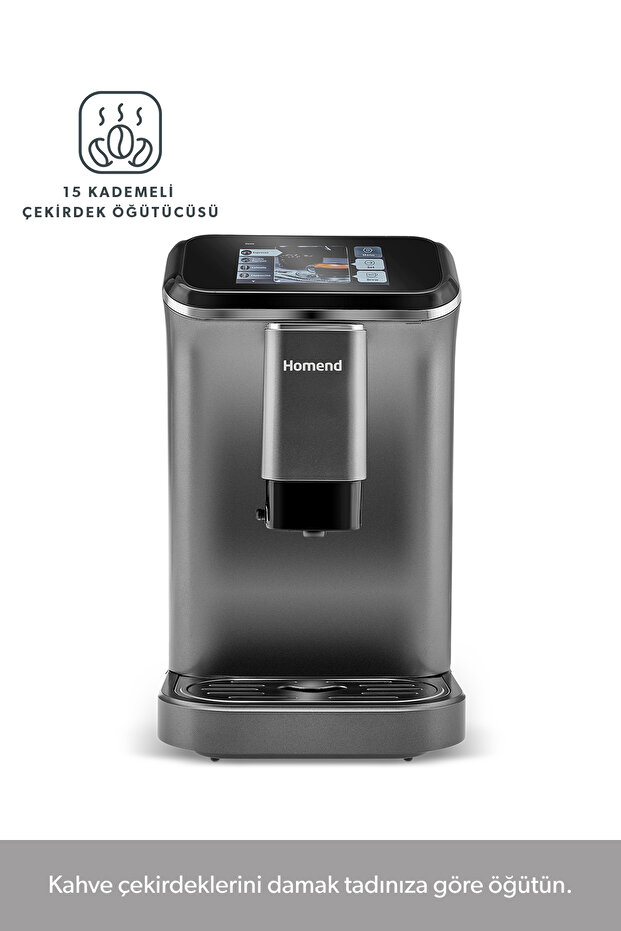 Coffee Break 5008H - Full Automatic Espresso Machine with Coffee and Milk Grinder and Touch Screen - 8