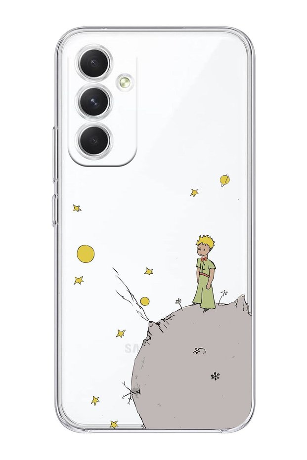 Galaxy A34 5g Compatible Little Prince Patterned Transparent Phone Case