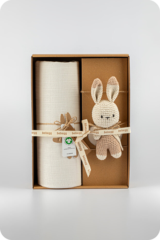 Muslin Baby Blanket Amiguri Rabbit
