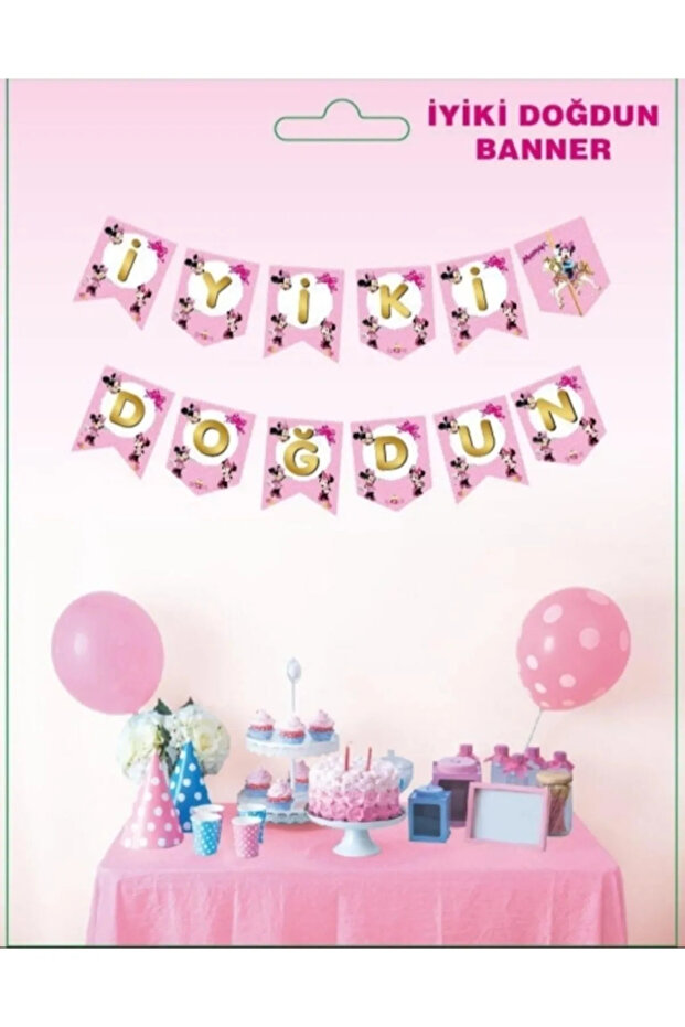 Minnie Mouse Happy Birthday Text Birthday Party