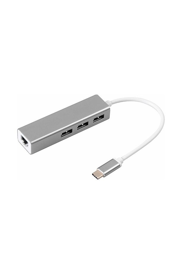 Samsung Huawei Macbook Type C To Ethernet 3 Usb Çoklayıcı Çevirici Dönüştürücü Adaptör - 1