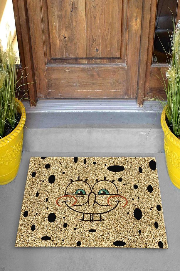 Dekoratif Kapı Önü Paspası Sünger Bob - 4