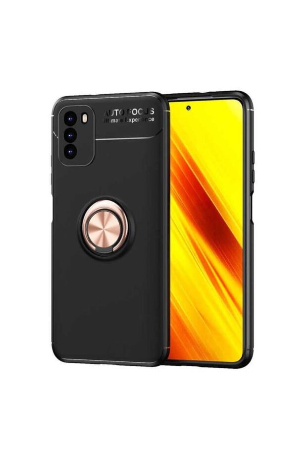 Redmi Note 9 4g Case Silicone with Ring Stand Magnetic