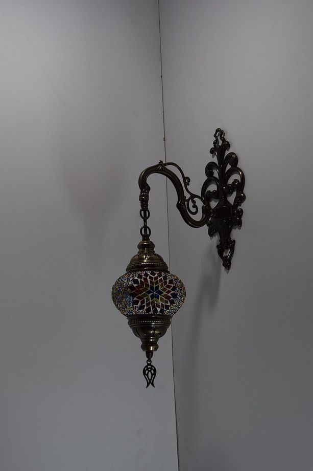 Mozaik Tekli Aşağı Yönlü Dekoratif Duvar Lambası Model1 - 2