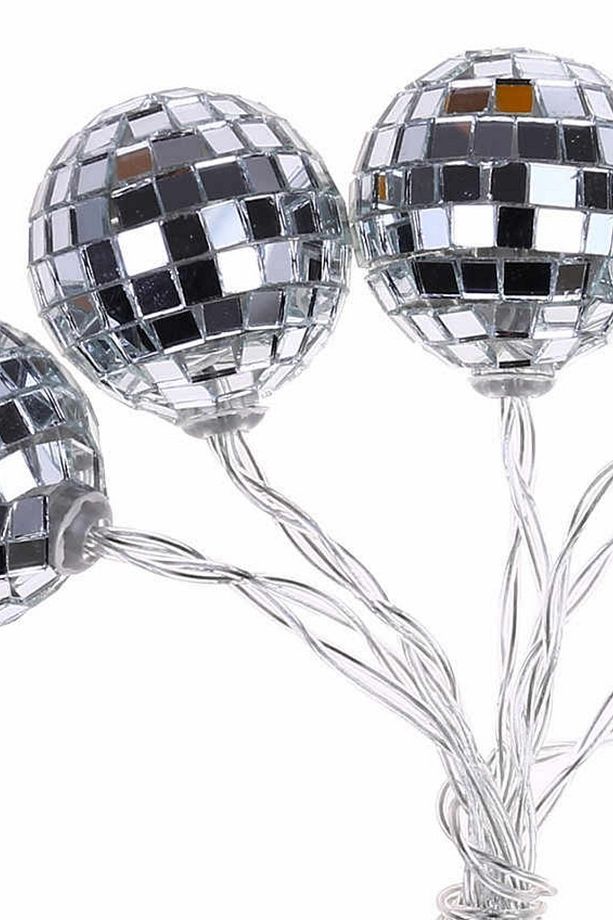 Mini Disko Topu Dekoratif Süsleme 10’lu Led Zinciri - 6