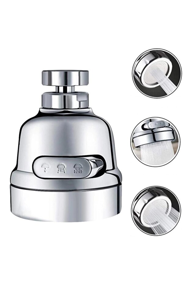 رأس دوار اقتصادي، رأس صنبور كروم 3 وظائف - 3