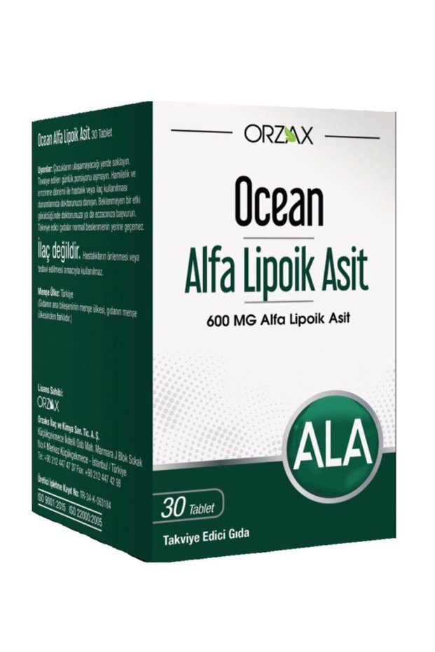 Alpha Lipoic Acid 600 Mg 30 Capsules