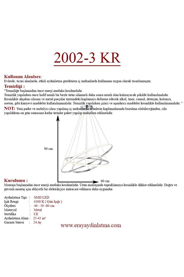2002-3 Krom Led Avize - 4