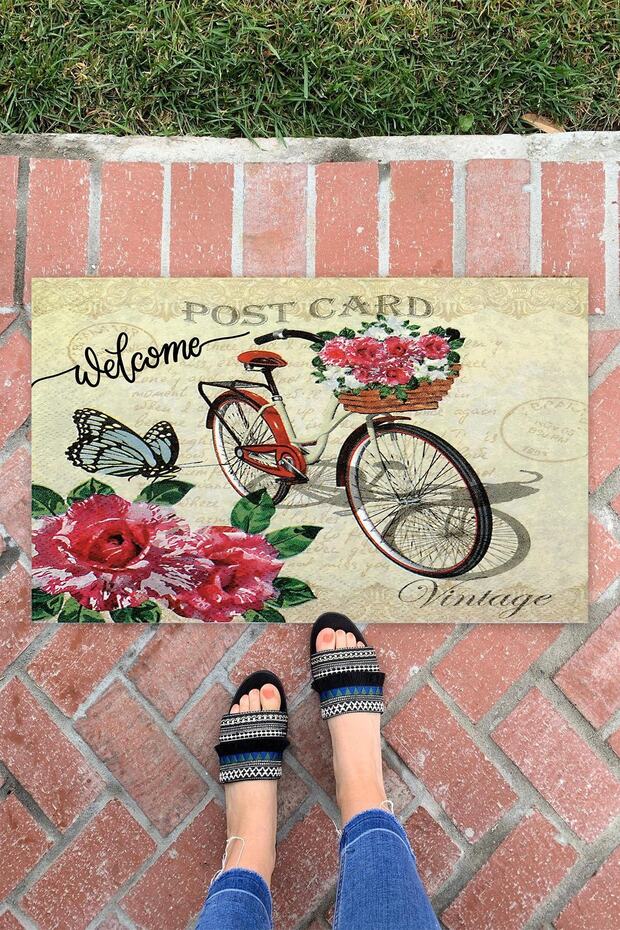 Welcome Bicycle Indoor and Outdoor Decorative Multi-Purpose Door Mat