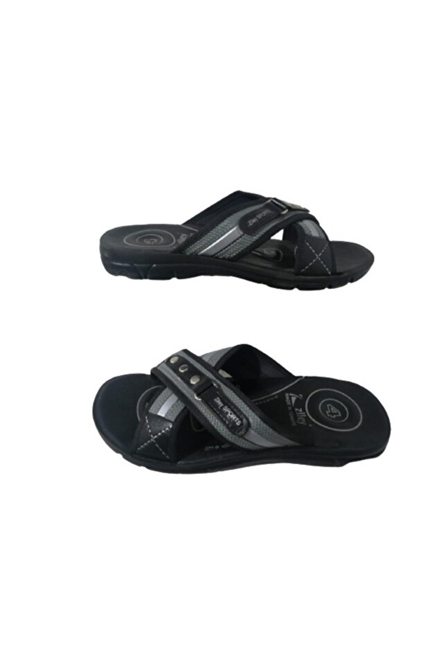 Zl023-010 Men's Smoked Cross Model Daily Walking Slippers