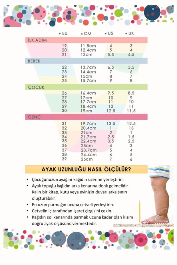 Beyaz - Tabanlı Spor Ayakkabı (22 - 30 Numara Aralığı) - 4