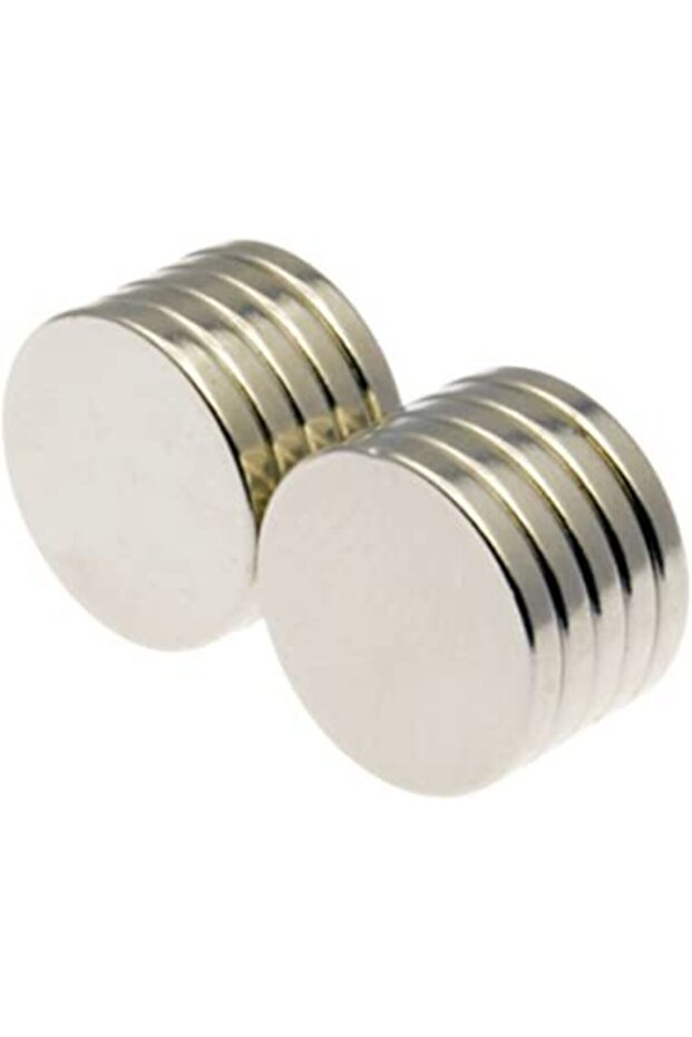 14 X 2 Mm Çap: 14, Kalınlık : 2 Yuvarlak Neodyum Mıknatıs - 10 Adet - 2