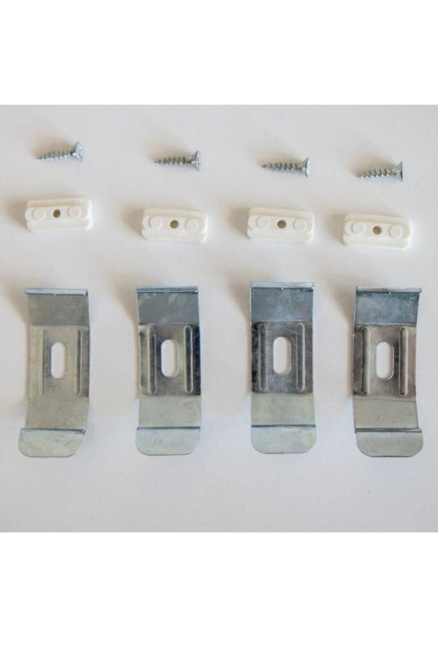 Closed Case Roller Zebra Curtain Cornequin Mounting Set 4 Pieces 4,70 cm
