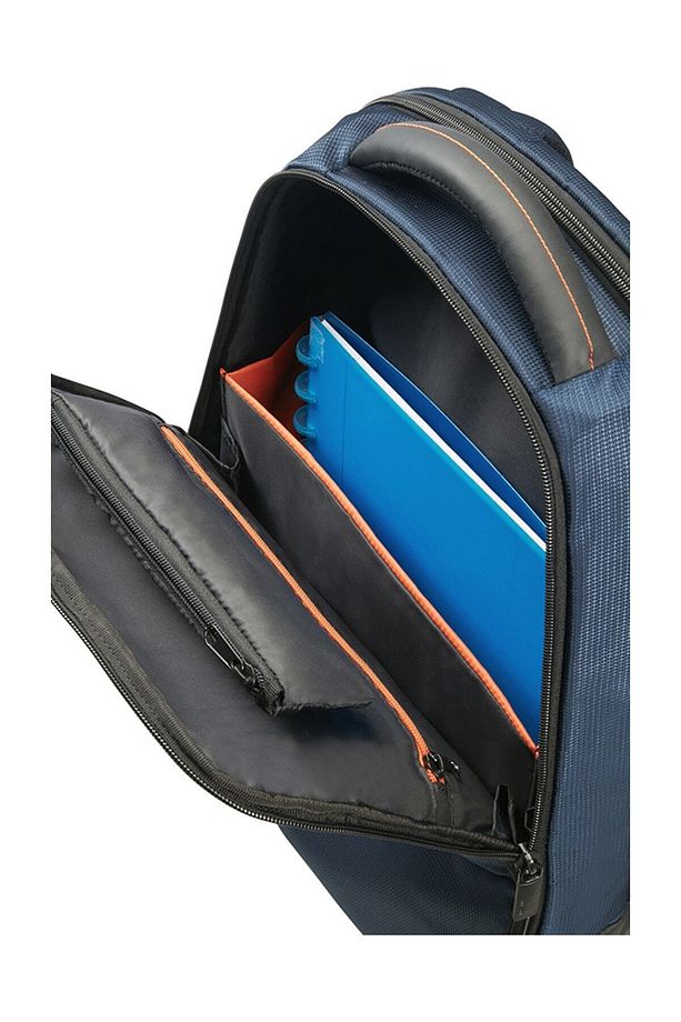 16N-01-006 17.3" Qibyte Notebook Sırt Çantası, Laptop Sırt Çantası Mavi - 4