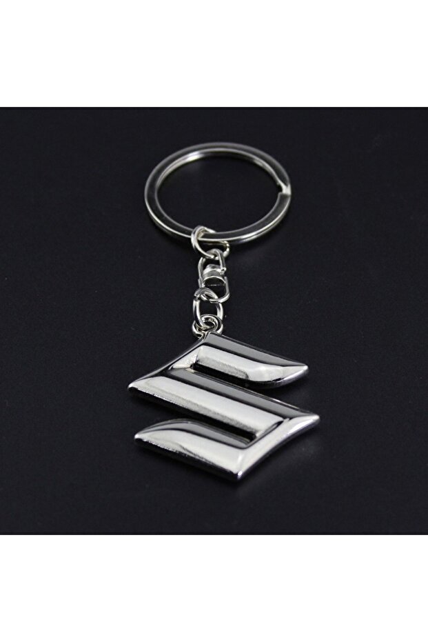سوزوكي سبلاش - سلسلة مفاتيح معدنية ثلاثية الأبعاد للسيارة من الكروم