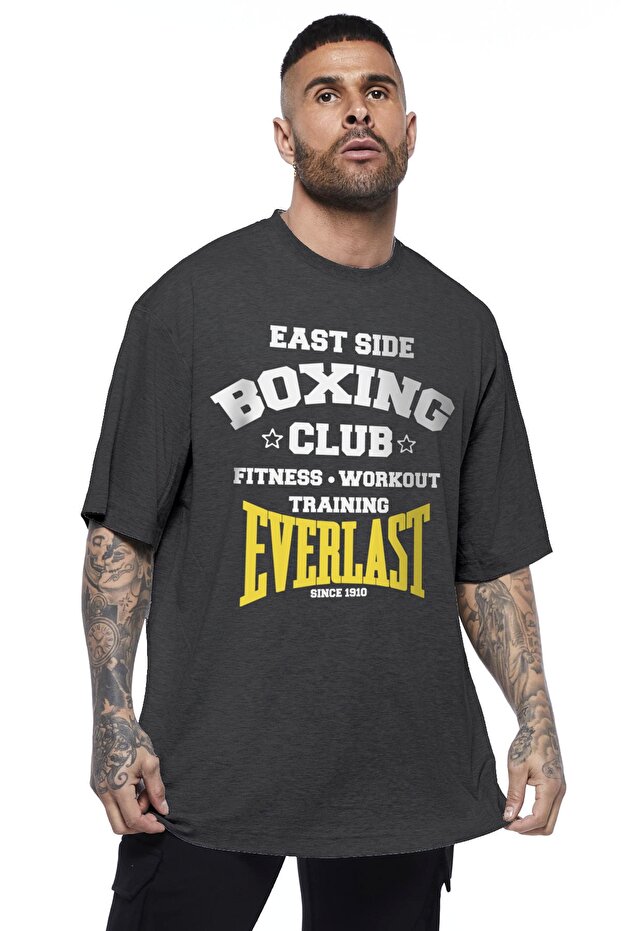 Men's Anthracite Boxing Club Oversize Short Sleeve T-shirt