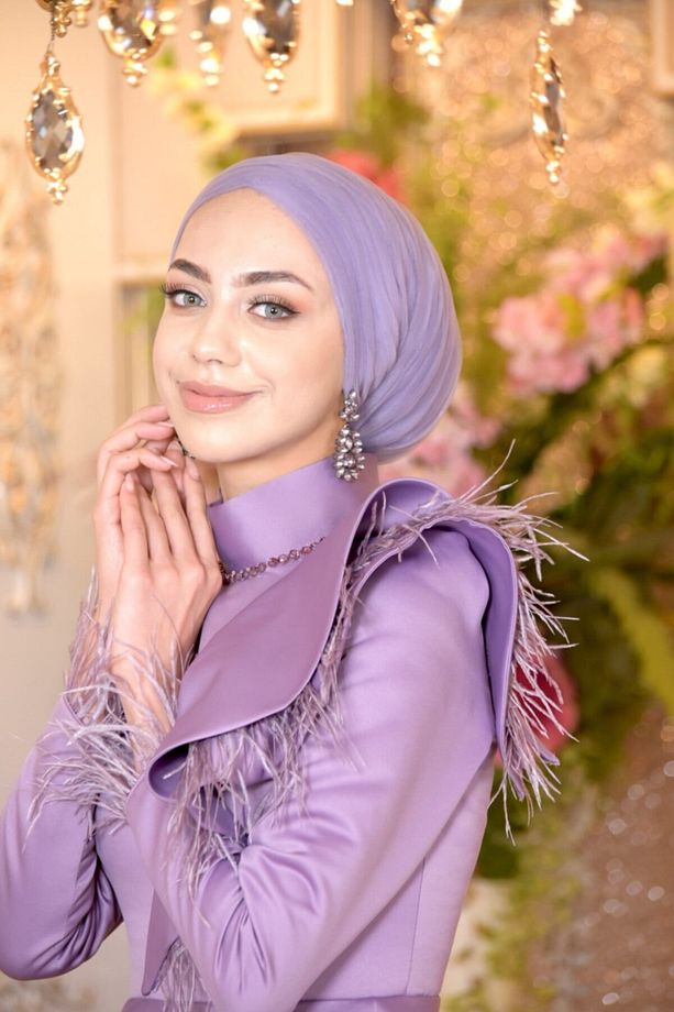 Sevgi Lila Abiye Elbise - 5