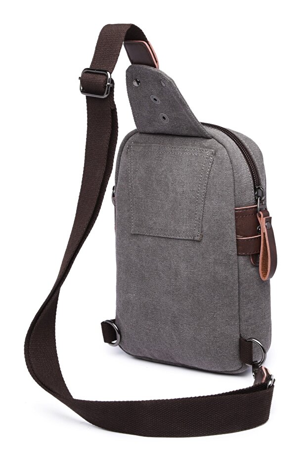 C-active Bady Bag Kanvas Çanta Gri - 3