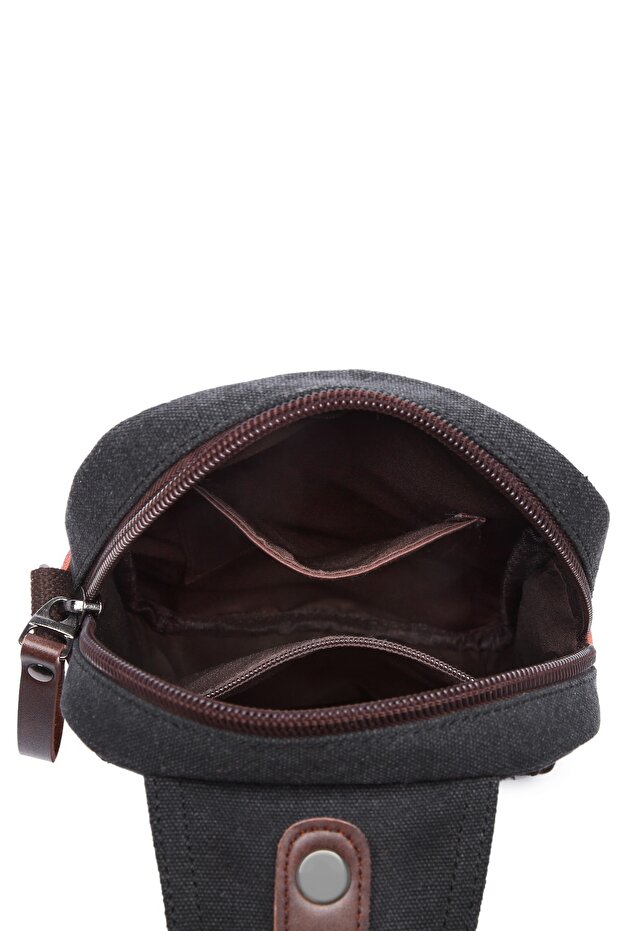 C-active Bady Bag Kanvas Çanta Gri - 5