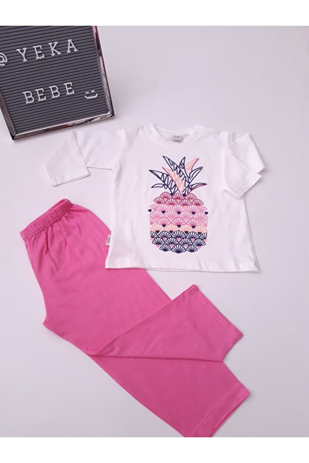 Girl's Cream Pajama Set