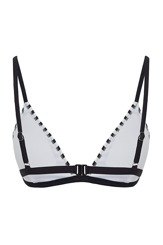 Çizgili Üçgen Kaplı Bikini Üstü TBESS24BU00137 - 7