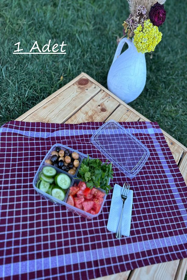 Large Taşınabilir Diyet Saklama Kabı Öğünlük Kahvaltılık Piknik Saklama Kutusu Beslenme Kutusu - 4