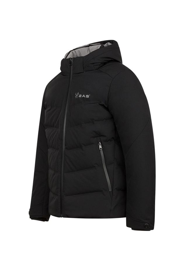 Araluen Men Down Jacket Black 2asarjmcnfw23-001 - 2