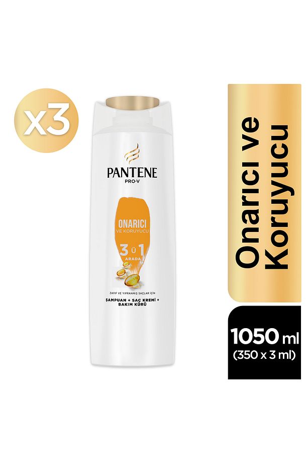 3'ü 1 Arada Onarıcı ve Koruyucu Şampuan 350 ml 3 Adet - 2