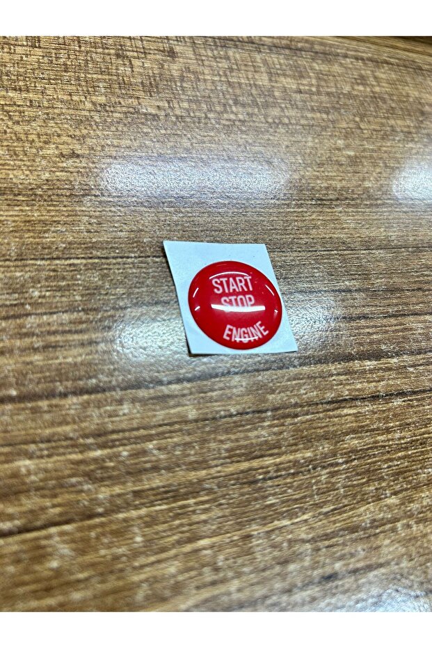 BMW E60 E61 E87 E90 E91 E92 E93 KIRMIZI START STOP STİCKER ÜSTÜNE YAPIŞTIRMADIR - 2