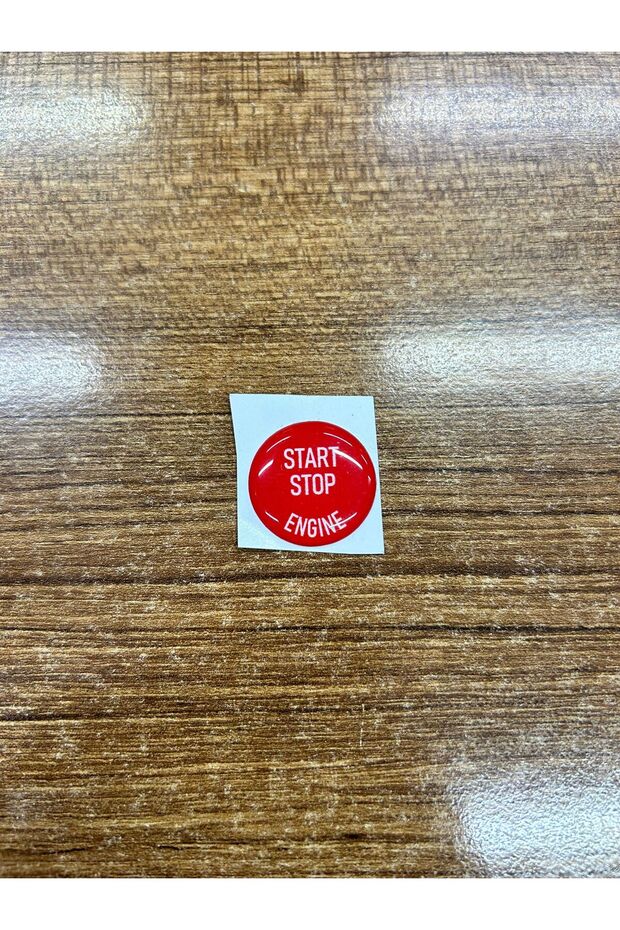 BMW E60 E61 E87 E90 E91 E92 E93 KIRMIZI START STOP STİCKER ÜSTÜNE YAPIŞTIRMADIR - 1