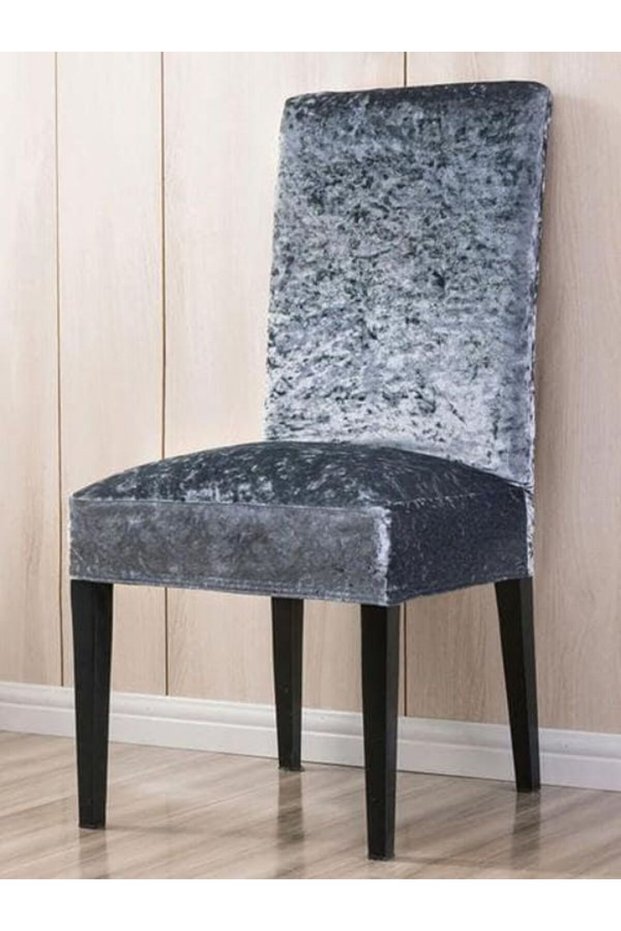 Velvet, Lycra, Chair Cover, Washable Chair Cover