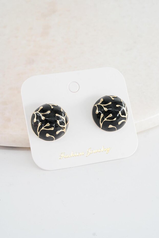 Women's Vip Series Oval Model Enamel Earring Set