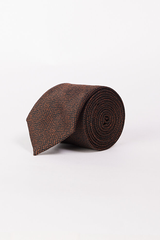 Men's Brown Patterned Tie