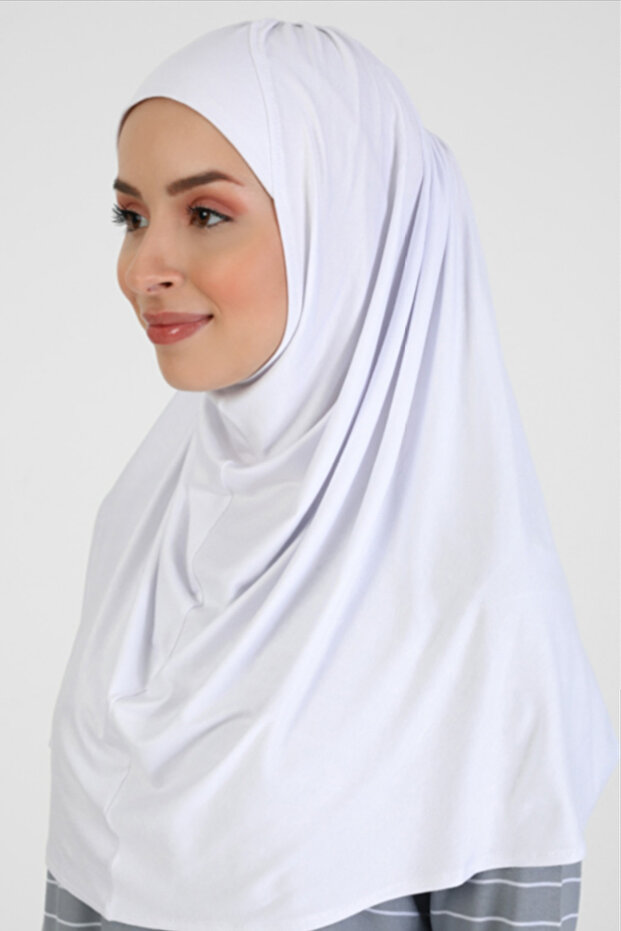 Ready Turban Bonnet Back Pleated Ready Scarf Women's Hijab Bonnet Headscarf Halter Neck Outer Bonnet