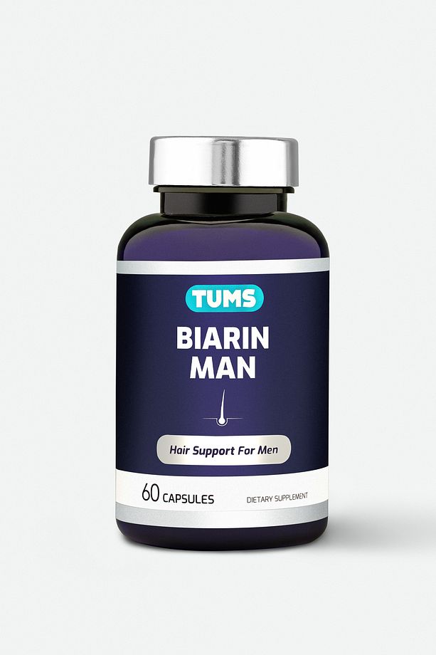 Biarin Man Erkek Saç Ve Cilt 60 Kapsül | Biotin, Keratin, Kalsiyum, Fosfor, C Vitamini - 1