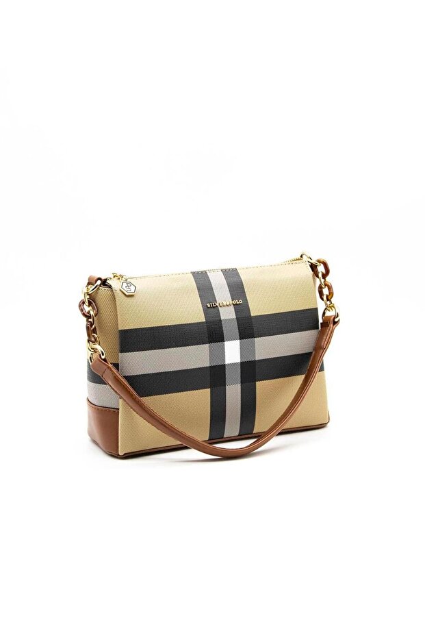 Bej - Taba SP910 Kadın Çapraz Çanta - 6