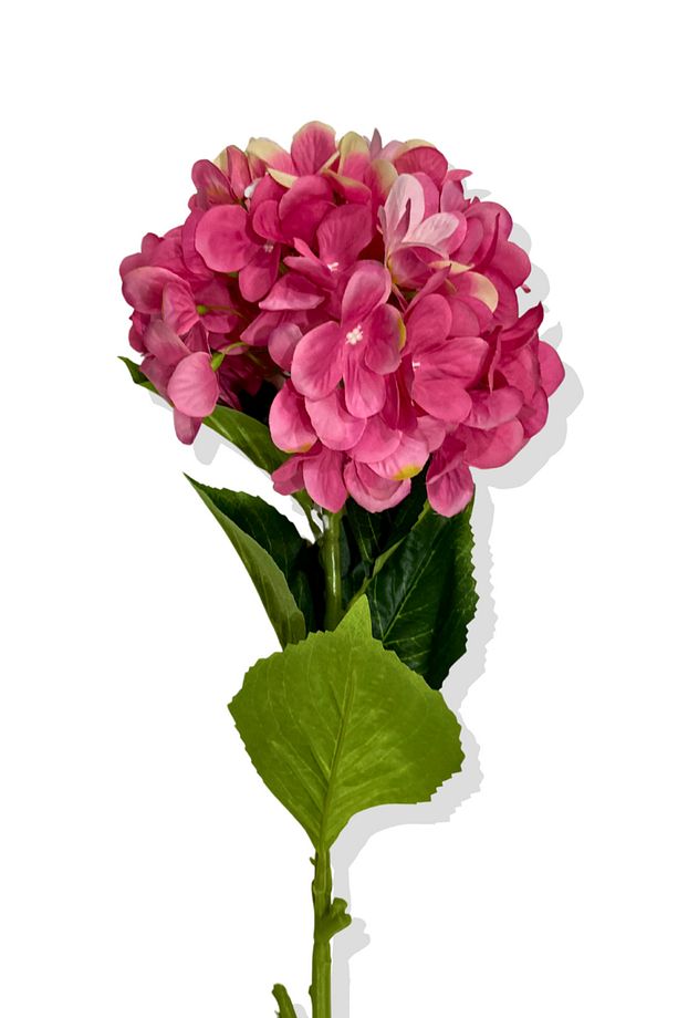 Yapay Tek Dal Ortanca 80 Cm Yonca Yaprak - 4