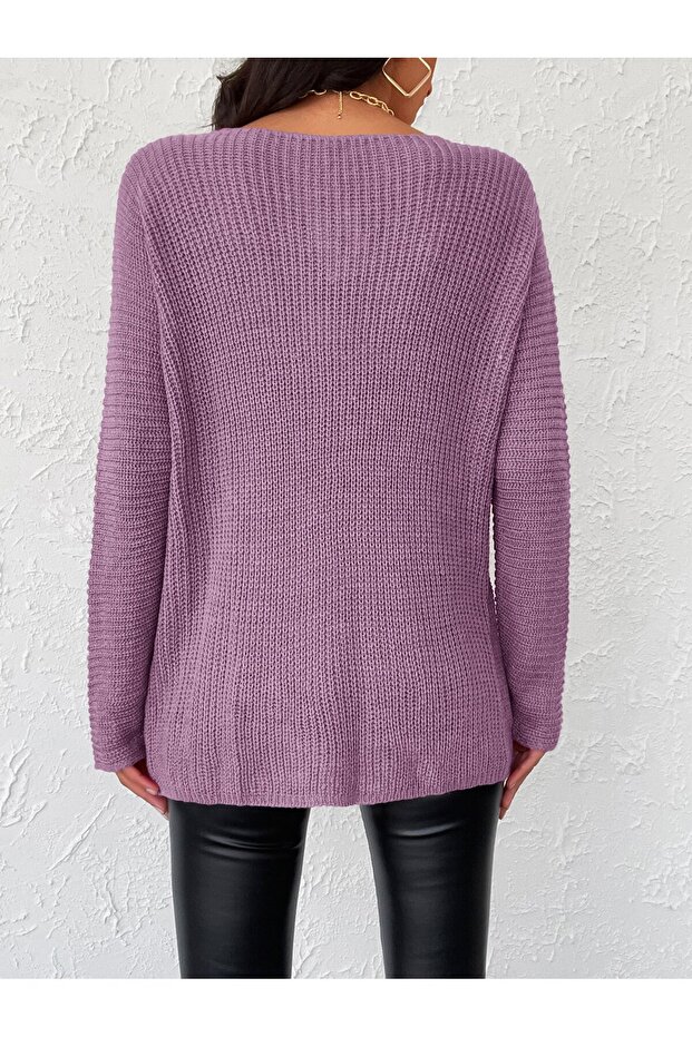 HAIR BRAIDED KNITWEAR SWEATER