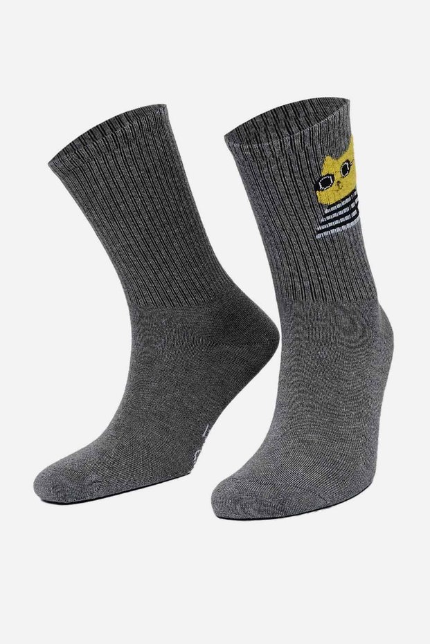 Women's Modal Single Gray Socks a 42056 g